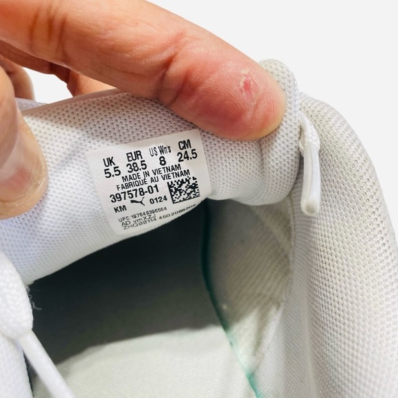 Puma Platform V3 Rose Embroidered Pop Up Sneakers size 8 - Picture 6 of 10